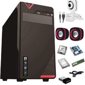 Bluetech Assembled Desktop CPU,Intel Core 2 Duo 3.0 GHZ Processor,G 41 Motherboard,4 GB RAM,Windows 7 & Office Trial Version with Web Camera Mic Speaker 500 GB