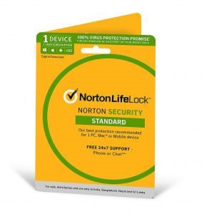 Norton Security Standard - 1 Device - 1 Year  (Total Security For PC, Mac, Android, IOS) - Physical Delivery