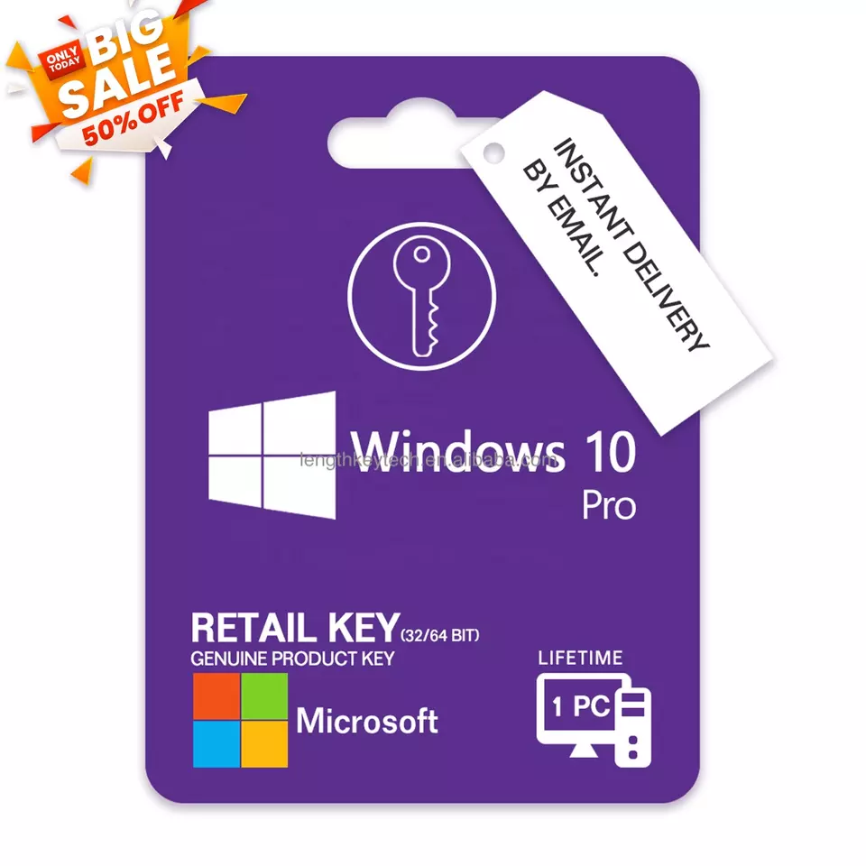 Windows 10 Professional 32/64 Bit - Product Key