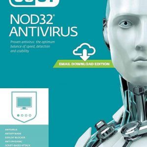 Eset NOD32 Antivirus Latest Version - 1 PC, 1 Year (Email Delivery in 2 Hours - No CD)
