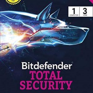 BitDefender Total Security Latest Version (Windows) - 1 User, 3 Years (Activation Key Card)