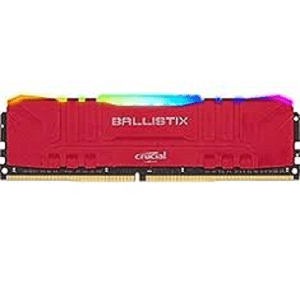 Crucial Ballistix 3000 MHz DDR4 DRAM Desktop Gaming Memory Kit 32GB (16GBx2) CL15 BL2K16G30C15U4R (RED)