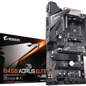 GIGABYTE B450 AORUS Elite Motherboard with Hybrid Digital PWM, Dual M.2 with One Thermal Guard, RGB Fusion 2.0