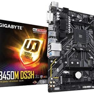Gigabyte B450M DS3H (AMD Ryzen AM4/M.2/HMDI/ DVI/USB 3.1/DDR4/Micro ATX/Motherboard)