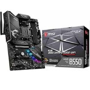 MSI MPG B550 Gaming Edge WiFi AMD AM4 DDR4 M.2 USB 3.2 Gen 2 ATX Motherboard AMD Ryzen™ 5000 Series Desktop Processors