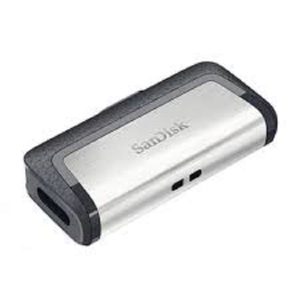 SanDisk Ultra Dual USB Drive 3.1, SDDDC2 32GB, Black, USB 3.1/Type C Reversible Connector, Retractable Design, Type-C OTG-Enabled Android Devices, 5Y