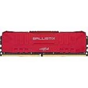 Crucial Ballistix 2666 MHz DDR4 DRAM Desktop Gaming Memory Kit 32GB (16GBx2) CL16 BL2K16G26C16U4R (RED)