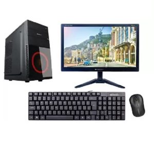 Assembled Work from Home 18.5-inch All in One SSD Desktop Computer(i3 11th Gen/120GB SSD/8GBRAM/1 TB /Win 10/MS Office) with Free Speakers