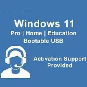 Windows 11 Bootable USB with Activation Key 32Bit 64Bit Pro/Home/Education Install Repair Format or Fix your PC