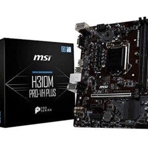 MSI H310M PRO-VH Plus mATX Motherboard (9th / 8th Gen Intel Core, Pentium Gold, Celeron Processors, LGA 1151 Socket, DDR4, VGA/HDMI)