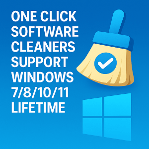 One Click Software Cleaners Support Windows 7/8/10/11 Lifetime
