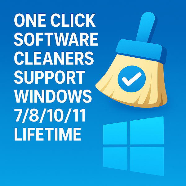 One Click Software Cleaners Support Windows 7/8/10/11 Lifetime