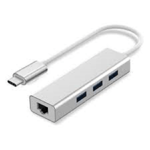 USB 3.1 Type C to 3 Ports USB Hub + Gigabit Ethernet port Adapter RJ45 10/100/1000Mbps Network Card