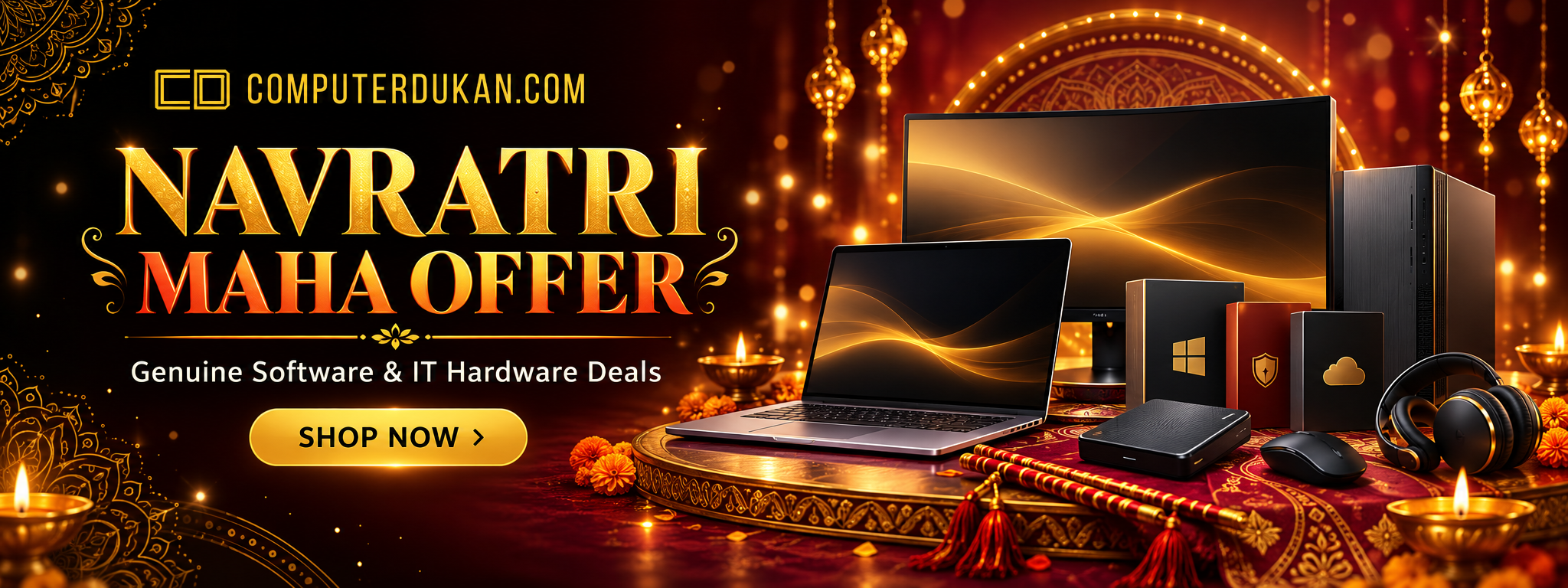 Navratri Gold Hardware Sale Banner